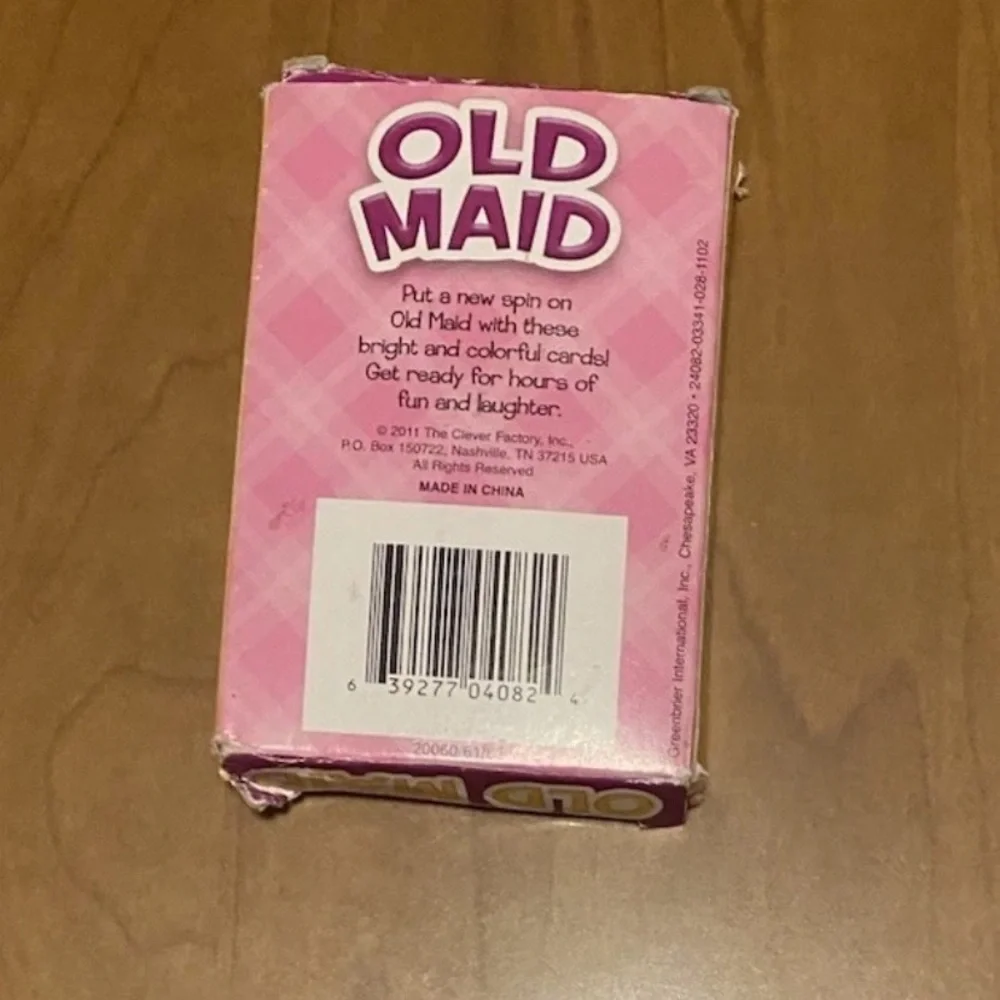 Old Maid 36 Educational Kids Game Card: Firefighter Chef Nurse Doctor Teacher